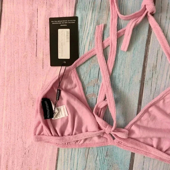 pink pretty little thing bathing suit top ONLY - Picture 4 of 6